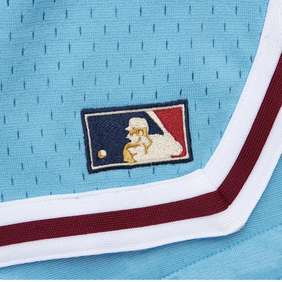 MLB Philadelphia Phillies Mitchell & Ness x Just Don Practice Shorts Size XL NWT - Picture 3 of 6